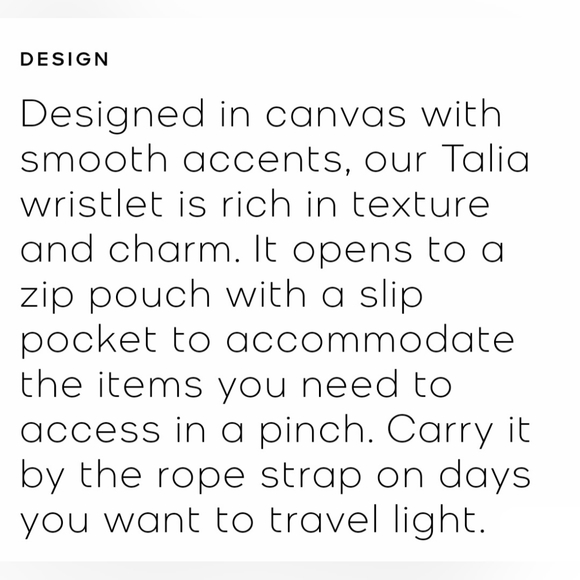 Michael Kors Talia Small Canvas Wristlet - Picture 3 of 4